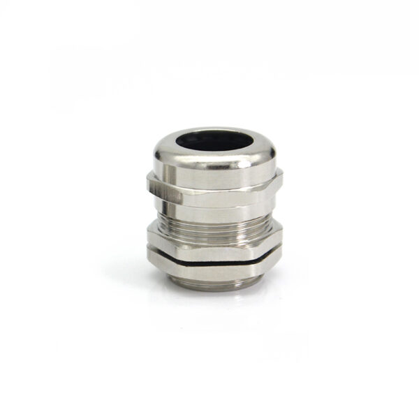 Гермоввод (с контргайкой и резиновым кольцом) 7-12 мм<br>никелированная латунь 14
